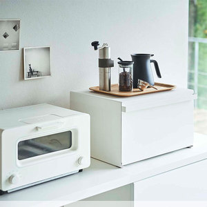 Armoire salon porte magnétique acier empilable boîtes à pain <span class=keywords><strong>machine</strong></span> à café organiser support cuisine comptoir épices étagère de rangement - Product Image 6