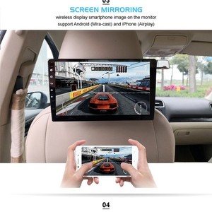 Hot bán 10.1 inch Xe tựa đầu Android Màn hình 2 + 32 gam trở lại thông minh TV giải trí USB GPS 1-năm cảm ứng IPS màn hình video - Product Image 4