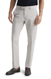 Diseño Etiqueta personalizada Logo Pantalones de hombre <span class=keywords><strong>Color</strong></span> <span class=keywords><strong>caqui</strong></span> sólido 97% tela de algodón 3% SP Stretch Chinos Pantalones de hombre - Product Image 2