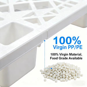 Palette en plastique économique européenne en HDPE, 1200x1000x140mm, 9 pieds, 4 voies, empilable, légère, à grille - Product Image 2