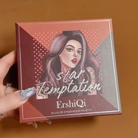 Palette de fards à paupières en poudre minérale satinée imperméable, éclatante, 16 couleurs, brillance mate, paillettes, maquillage
