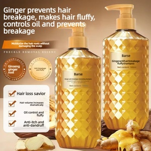 Shampooing 2-en-1 Volumisant Anti-Casse au Gingembre 500ml Hydratant Rafraîchissant pour Cheveux Normaux Femme - Product Image 1