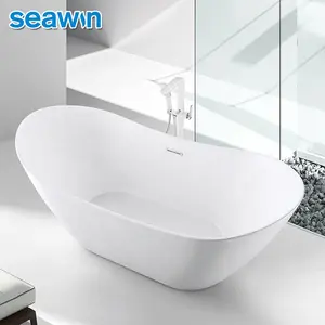 Bathtub Adult Indoor Freestanding Acrylic Soaking Bathtub