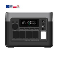 Station d'alimentation solaire d'urgence Oukitel P1500 Plus 1800W avec contrôle par application, 1024Wh, entrée solaire 500W, livraison gratuite