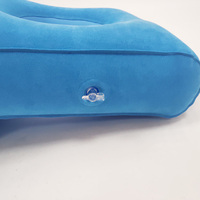 Oreiller gonflable floqué portable multifonction pour le bureau, doux pour la peau, pour un soutien confortable de la tête et de la colonne lombaire