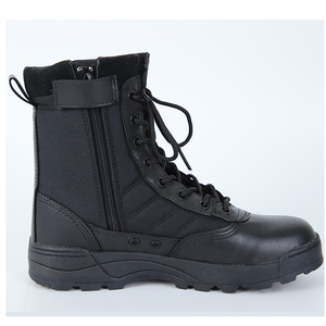 Bottes d'entraînement en cuir de vache microfibre noir légères pour l'extérieur TSB09 - Product Image 3