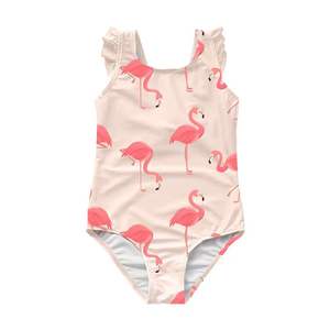 Maillots de bain une pièce personnalisables Tex Girls pour enfants avec volants - Product Image 4