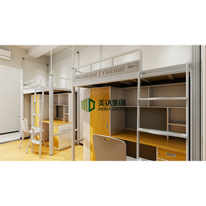 Op maat gemaakt modern design, volledig verstelbaar <span class=keywords><strong>bed</strong></span> van koudgewalst staal voor studenten en afgestudeerden op universiteiten en in appartementen. - Product Image 4