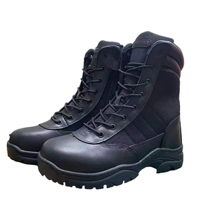 DSF40 Black PU Leather Tactical <b>Boots</b> Waterproof Outdoor All Seasons <b>Hiking</b> <b>Boot</b> - Product Image 1