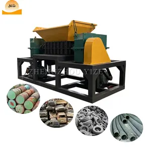 aluminum waste rubber tire textile scrap metal crushers plastic wire shredder crushing machines fabric shredding machine