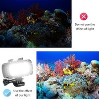 Éclairage de plongée portable alimenté par USB, 30 LED, étanche à 55 m, IPX, pour caméra d'action GoPro, 5500K, fabriqué par Suptig