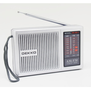 Portable Radio AM/FM Portable Pocket-Sized Band Radio with Built-In Speaker 2 <strong>R20</strong> <strong>Battery</strong> Powered for Elderly - Product Image 1