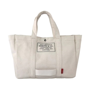 Bolsa de compras reutilizable con asas de lona gruesa de 12 oz, con logo personalizado impreso, nueva tendencia. - Product Image 6