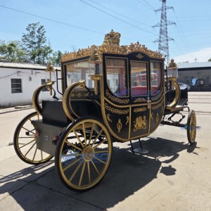 Calèche royale à vendre, calèche de mariage en forme de citrouille, calèche électrique de mariage pour visites touristiques, fabriquée en Chine, dépôt requis - Product Image 4