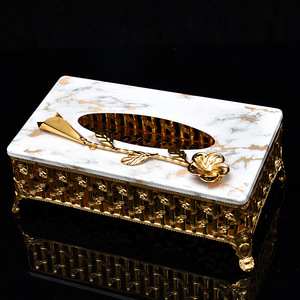 Moyen-Orient Arabie Saoudite Dubaï Style Fer Forgé Métal Stockage Boîte À Mouchoirs Poubelle Ensemble - Product Image 5