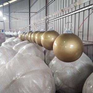 Giant <strong>Outdoor</strong> Fiberglass <strong>Christmas</strong> Ball <strong>Bauble</strong> <strong>Large</strong> Painted Ball Jumbo Ornament for Holiday Celebration Decorations <strong>Christmas</strong> - Product Image 6