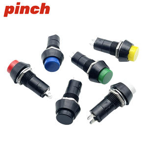 Interruptor de Botón PBS-11 de 12 mm con Orificio Rojo, Autobloqueante, Autoreseteador, 1NO, Terminal de Tornillo, IP40 - Product Image 3