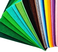 Tissu en feutre non tissé de 1 mm, tissu décoratif coloré aiguilleté, matériau artisanal épaissi pour le bricolage en maternelle