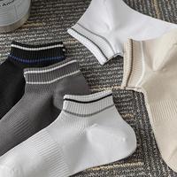 Chaussettes courtes en coton pour hommes, personnalisées, respirantes, en maille, anti-transpiration, antibactériennes, coupe basse, sportives, pour le printemps et le quotidien, vente en gros