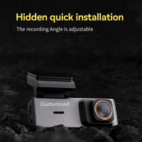 Cámara para Auto Metal Dash Cam 2K HD Frontal 1080P Trasera Doble Lente WIFI con Monitor de Estacionamiento 24H 120° °   Gran Angular con Apertura F2.0 y 128G