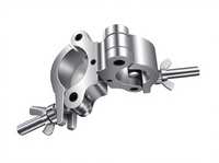 Mini pince de fixation en alliage d'aluminium 0,8 pouce (19-23) mm, coupleur pivotant modulaire portable pour charge légère, capacité 60 kg, pince de fixation pour scène