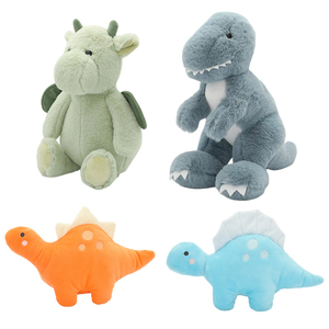 Benutzer definierte Vinyl Gesicht Dinosaurier Plüsch OEM PVC Gesicht Gefüllte Puppe Maskottchen Spielzeug <span class=keywords><strong>Promotion</strong></span> Weiche PP Baumwolle gefüllt Großhandel - Product Image 2