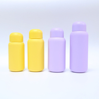 Botella de HDPE Mate de Lujo con Impresión Personalizada para Champú y Loción, Botella Redonda para Loción, Venta al por Mayor para Tiendas en Línea