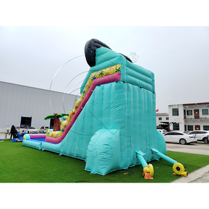 Tobogán Inflable Grande y Colorido de PVC para Uso Comercial, con Piscina Desmontable Hermética para Resorts y Playas - Product Image 2