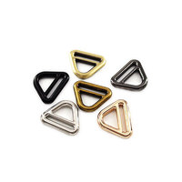 Boucles en D triangulaires de luxe robustes en alliage de zinc de 20/25/32/38/50 mm pour sacs, sacs à main, sangles, ceintures et accessoires de quincaillerie