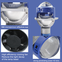 Kits de phares à lentille de projecteur Bi LED LT P40 100W 3,0 pouces, accessoires de rétrofit pour voitures