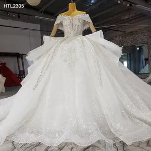 Jancember HTL2305 Exquisite Off Shoulder Embroidered Sweetheart Bridall Ball Gown Dress