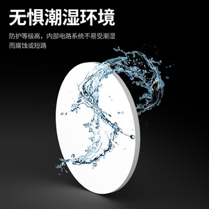Plafonnier LED Tri Proof rond, étanche à la poussière et à l'humidité, pour salle de bain, cuisine, balcon, chambre à coucher - Product Image 4