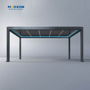 Pergola Mooxon Skypoly in Alluminio Gazebo da Esterno Tetto Motorizzato Pergola <span class=keywords><strong>a</strong></span> Lamelle Orientabili Bioclimatica in Alluminio Sistema in Alluminio - Product Image 2