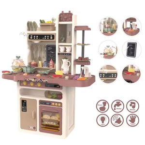 Nouvel ensemble de jouets de <span class=keywords><strong>cuisine</strong></span> pour enfants de 65 pièces, jeu de simulation de cuisinière, <span class=keywords><strong>cuisine</strong></span> préscolaire, jouets de <span class=keywords><strong>cuisine</strong></span> de 93,5 cm, jouets <span class=keywords><strong>d</strong></span>'appareils électroménagers - Product Image 2