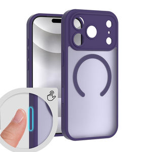 Coque de téléphone givrée de haute qualité pour iPhone Air 17 16 15 couverture de téléphone de charge magnétique forte pour iPhone 17 Pro Max - Product Image 2