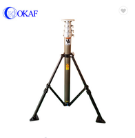 10 pieds 20 pieds 30ft 90ft 100ft antenne télescopique non verrouillable en aluminium pompe rétractable mât