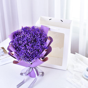 Ramo pequeño de gypsophila, ramo de mano, ramo de flores eternas de gypsophila, regalo terminado, venta al por mayor, artículos para el hogar, arte floral - Product Image 4
