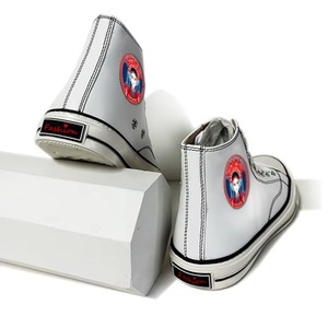 Botas de Tobillo con Cordones de Cuero Genuino Blanco para Hombre, Hechas a Mano en China, Personalizadas, con Logotipo, Lujosas, Ligeras, para Verano y Otoño - Product Image 3