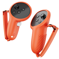 Couvercle de poignées en silicone avec dragonnes pour accessoires de jeu VR 3 Controller