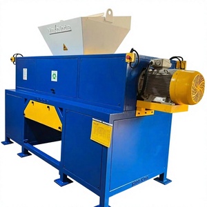 Broyeur de déchets municipaux durable à double arbre, capacité 3000 kg/h, machine de broyage de plastique semi-automatique électrique robuste - Product Image 1