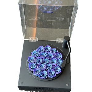 Rosa Galaxia de Flor Eterna en Caja de Regalo con Forma de Cubo, Embalaje en Cúpula, Regalo para el Año Nuevo Chino y San Valentín - Product Image 5