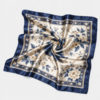 Impression personnalisée sur foulards en soie 90x90cm, foulards carrés de luxe pour femmes, OEM ODM, marque privée, vente en gros, fournisseur en gros