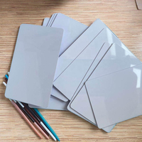 Carte intelligente NFC vierge 13,56 MHz avec puce S50 213/215/216, mini-étiquette de paiement, carte RFID en PVC imprimable par jet d'encre/UV pour hôtel