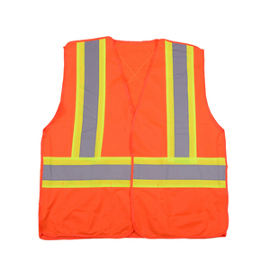 Gilet multi-poches CITICITY jaune, construction à 5 points de rupture, maille polyester, gilet de sécurité industriel personnalisé, réfléchissant - Product Image 4