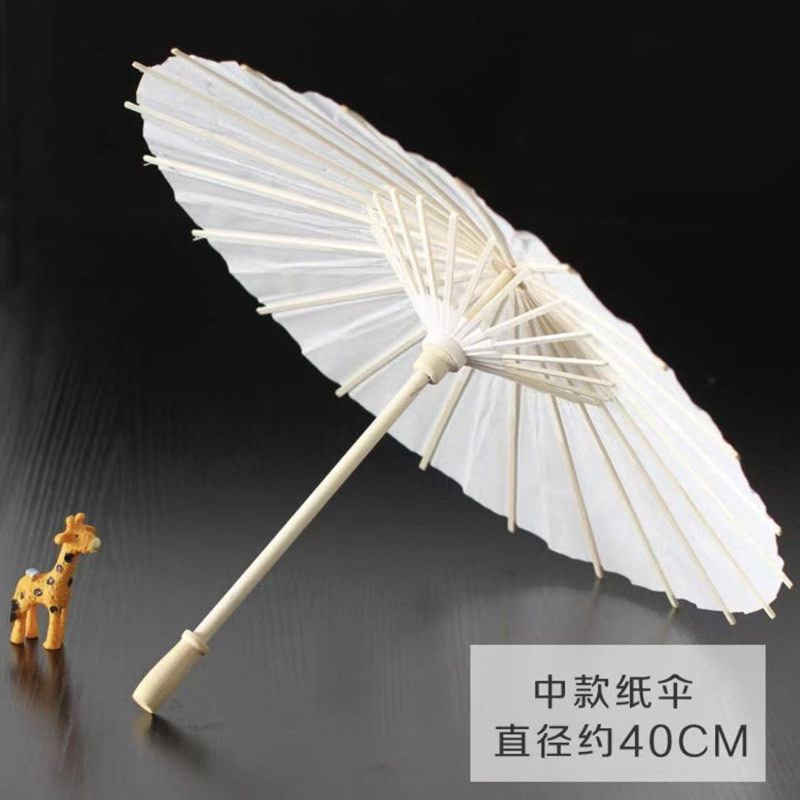 Parapluie en papier vierge diamètre 40cm