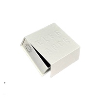 Boîte à bracelet carrée en carton rigide, parfumée, à rabat magnétique, gaufrée, écologique, recyclable et réutilisable