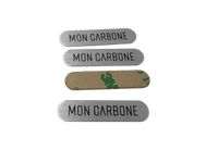 Autocollant adhésif personnalisé, plaque de nom de bureau/table, gravure au laser, plaque de nom de bureau imperméable pour le gestionnaire