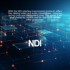 Nueva Cámara PTZ 4K 60fps NDI PTZ Cámara 20X Zoom óptico AI Seguimiento automático con PoE HDM1 SDI USB IP Transmisión en vivo para Iglesia - Product Image 4