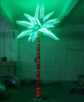 Licht up palm bäume