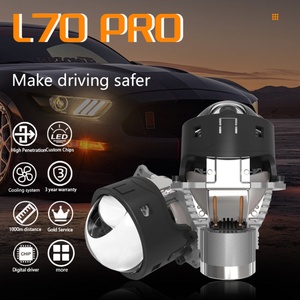 SANVI Laser Light 78W 6000K L70 PRO 3 Inch Bi-LED Projector Lens Headlights Super Bright 12V Car Lamp New Condition - Product Image 3